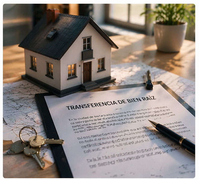 Requisitos para transferir un bien raíz