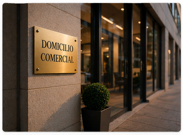 Autorización fijar domicilio comercial